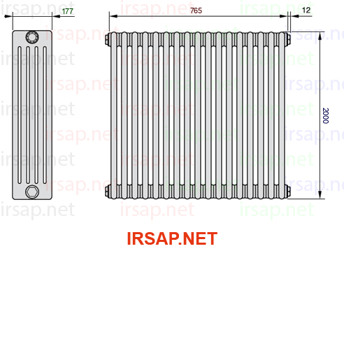 Радиатор IRSAP Tesi 52000/17 T12 CL 01